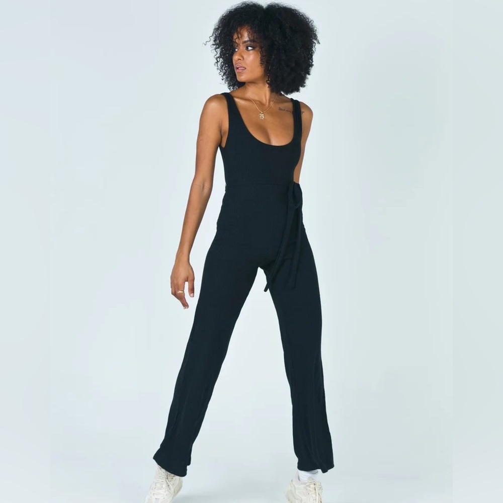 Princess Polly Callie Jumpsuit Black sz 6-8